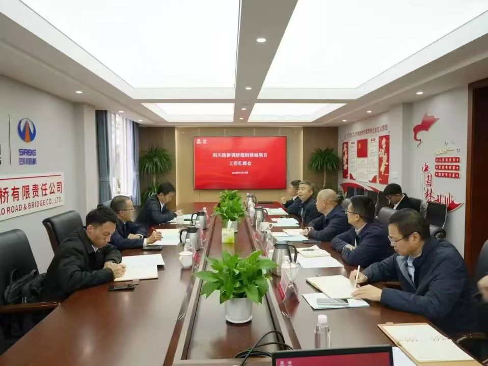 四川路橋黨委副書(shū)記、副董事長(zhǎng)、總經(jīng)理羊勇率隊(duì)到直屬企業(yè)調(diào)研