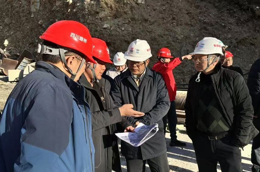 四川路橋黨委副書(shū)記、副董事長(zhǎng)、總經(jīng)理羊勇赴雙江口水電站G317復(fù)建公路工程項(xiàng)目督導(dǎo)調(diào)研